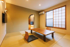 【和洋室】洋室ツイン10畳＋和室８畳　内湯＋露天風呂付・離れ