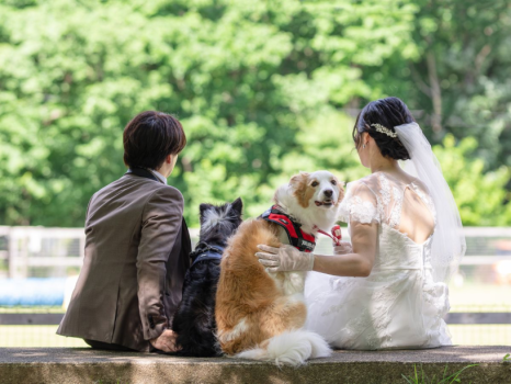 【愛犬と最高のウェディングフォト】衣装＆メイク＆カメラマンで特別な瞬間と感動を（1泊2食）【土日祝】