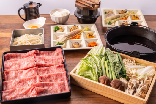 【食事】プレミアムすき焼き