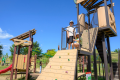 最上川ふるさと総合公園には大きな遊具が揃うわんぱく広場があります