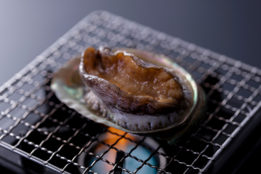 アワビの踊り焼き