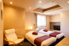 デラックスツイン【バストイレ付★WiFi無料】※この写真は一例です