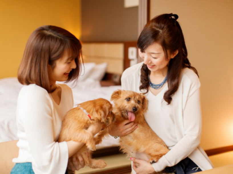 【愛犬同伴専用客室】<陶器風呂付き>リビング&ツインルーム 【愛犬同伴専用客室】<陶器風呂付き>リビング&ツインルーム