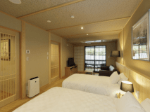 【檜風呂＋テラス付き】スタンダード洋室ツイン