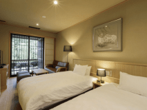 【檜風呂＋テラス付き】寛ぎ和室＆ツインルーム