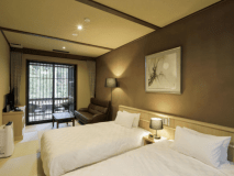 【檜風呂＋テラス付き】寛ぎ和室＆和室ツインルーム