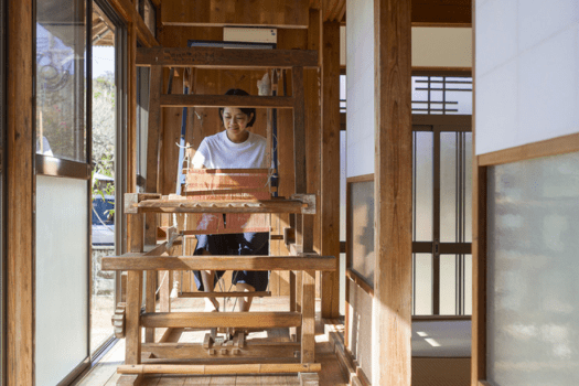 はたおり工房のある宿