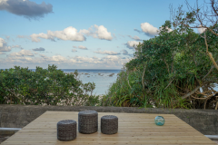 水平線と朝陽の宿