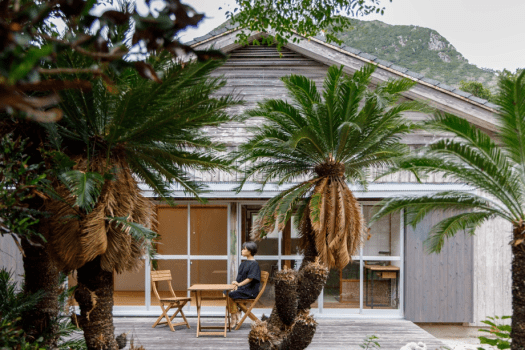 「海亀ビーチの宿」広々したテラス