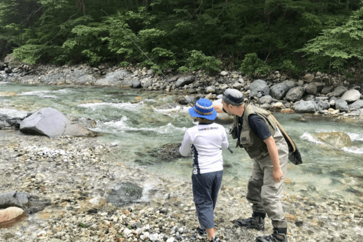 白馬の渓流を知り尽くしたガイドが皆様をご案内するフィッシングレクチャーガイドツアー！