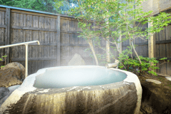 【露天風呂・ドッコの湯】蔵王の自然を楽しみながら名湯・蔵王温泉を源泉かけ流しで