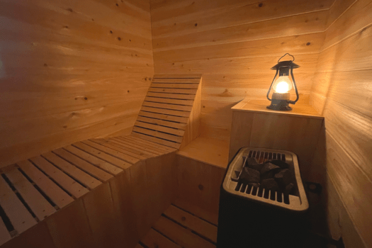 【객실 노천온천&times;사우나&times;얼음냉탕】돔형 텐트 6m (싱글 4대)