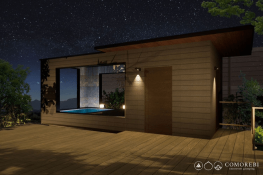 【With Open-Air Onsen】Lotus Belle Tent