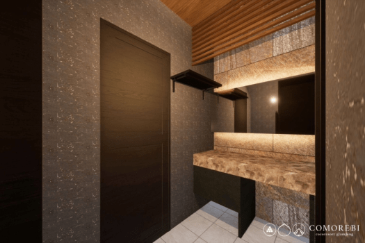 【객실 노천온천&times;사우나&times;얼음냉탕】돔형 텐트 6m (싱글 4대)