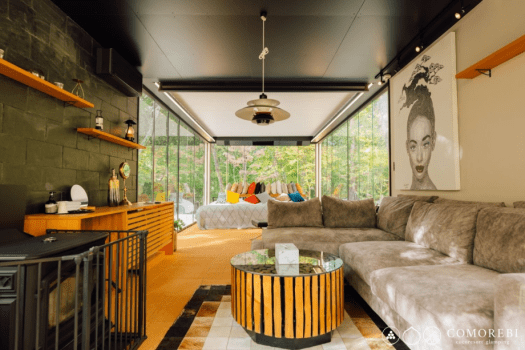 ＼NEW／【최대 5명】〈통유리창〉빛의 상자 (객실 내 노천탕 포함)