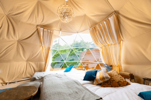 【With Open-Air Onsen】Lotus Belle Tent