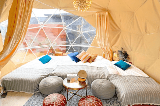 【With Open-Air Onsen】Lotus Belle Tent