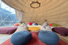 【객실 노천온천&times;사우나&times;얼음냉탕】돔형 텐트 6m (싱글 4대)