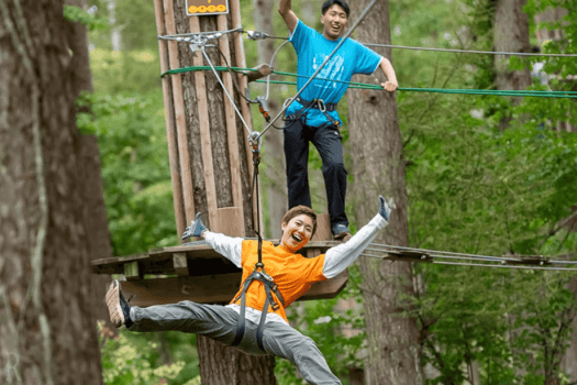 【フォレストアドベンチャー半額】晴れも雨も100％遊びつくす！豪華で楽しい特典つき