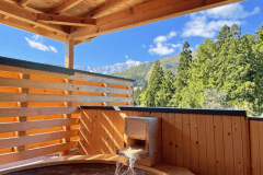 View from the open-air bath (summer)