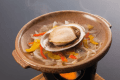 鮑の陶板焼き♪