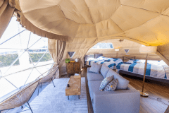 【ツインドーム】＜”コネクト”＞グループ旅行に最適・2つのドームテントを連結した大空間