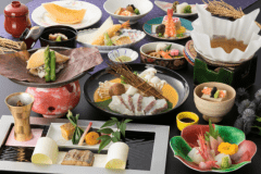 【山崎真鯛しゃぶしゃぶ×鰈朴葉焼き】　大満足★海の幸贅沢プラン