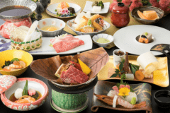 【和牛すき焼き×和牛朴葉焼き】　ボリューム満点★和牛贅沢プラン