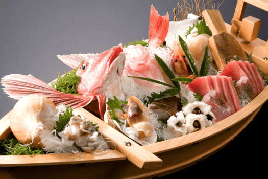 【お部屋出しまたは個室食】≪１日２組限定≫７５センチの大舟盛りを豪快に味わう！【2食付き】