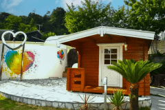 お部屋の周りには可愛い写真スポットがございます♪
