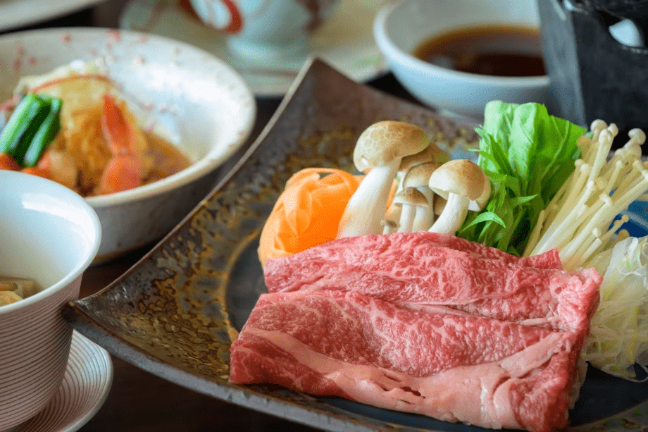 【スタンダード会席】『国産牛のしゃぶしゃぶ』をメインにお楽しみください。