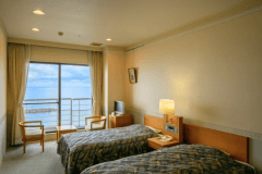 【そよ風館洋室B】ビジネス利用におすすめの洋室ツインタイプです。