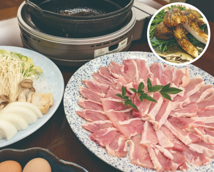 秋の松茸地鶏すき鍋 (2025秋)