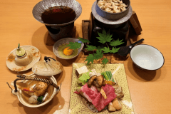松茸の3品を特選会席で