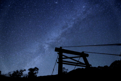 上高地から見る星空（河童橋）