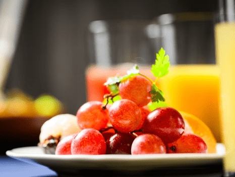 【朝食バイキング一例】美味しいフルーツもございます。