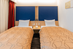 【ツインルーム】衛星放送やインターネット接続（Wi-Fi完備）も無料です！