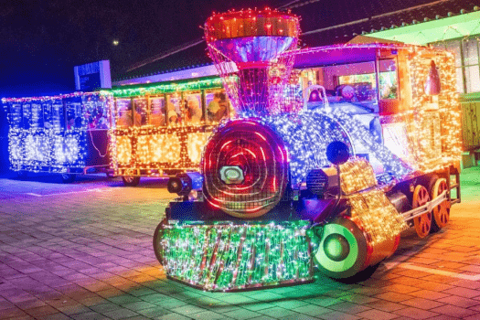 ◆期間限定◆《イルミネーション＆グランピングステイ♪》～小学6年生までのお子様の宿泊料が無料！さらにイルミネーショントレインの乗車券付き！～【1泊2食付き】