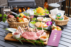 《数量限定》和牛の源流・比婆牛の希少部位を味わうグランピングBBQ～幻想的な湖畔で過ごすグランピングステイ～【1泊2食付き】