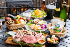 地産牛の希少部位を楽しむグランピングBBQ～気ままにゆったり楽しめる食事付きプラン～幻想的な湖畔で過ごすグランピングステイ～【1泊2食付き】