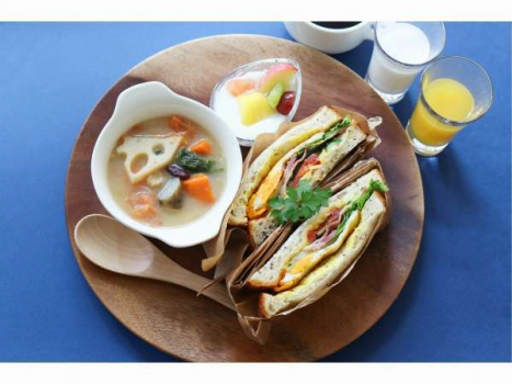 腸活スープ朝食が大好評☆テイクアウト・客室へのお持ち上がりも可能！