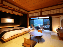 ●本館｜離れ半露天風呂付“和洋室”～シモンズベッド～松の間～