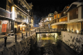 冬の銀山温泉街