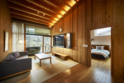 [Suite] Salon de style japonais + salle de bain semi-ouverte + chambre
