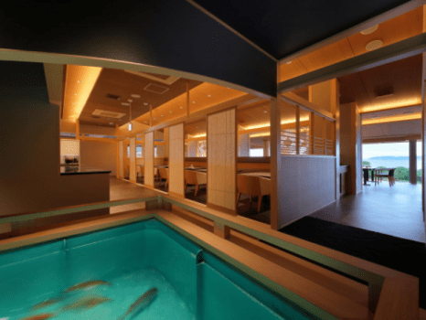 料亭ダイニング生簀