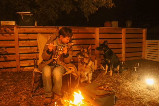 【DOG CAMP SITE 柵付きドッグラン持ち込み・電源なしプラン】自分のキャンプギアで楽しむ柵付きプライベートサイト