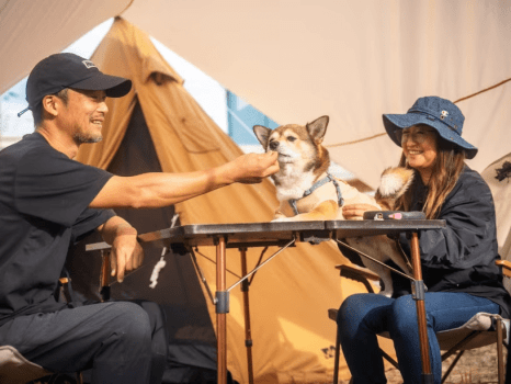 【DOG CAMP SITE 柵付きドッグラン手ぶらキャンプ・電源なしプラン】愛犬とゆったり楽しむキャンプ