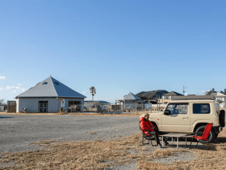 1台4400円でお得！車中泊プラン。シャワー室・炊事棟利用OK（カード払いのみ・夜間は無人チェックイン。）定員5名まで