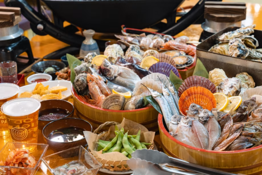 ♦︎屋内１階BBQエリア♦︎浜焼き海鮮BBQ〜〜海鮮だけを思う存分食べたい人にぴったり！