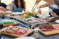 【AM限定・10/31まで】木曽川サップ体験&日帰りBBQプラン　8：30〜サップ2h→到着～15時までBBQ 《ソフトドリンク飲み放題付》